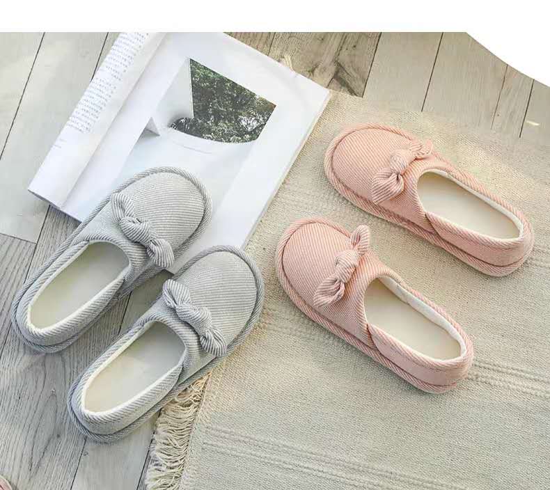 GUOLUOFEI Postpartum Soft-Soled Shoes, Spring And Summer Maternity Slippers with Heel, Butterfly Cotton Slippers for New Mothers at Home, Pink, Size 42-43 7