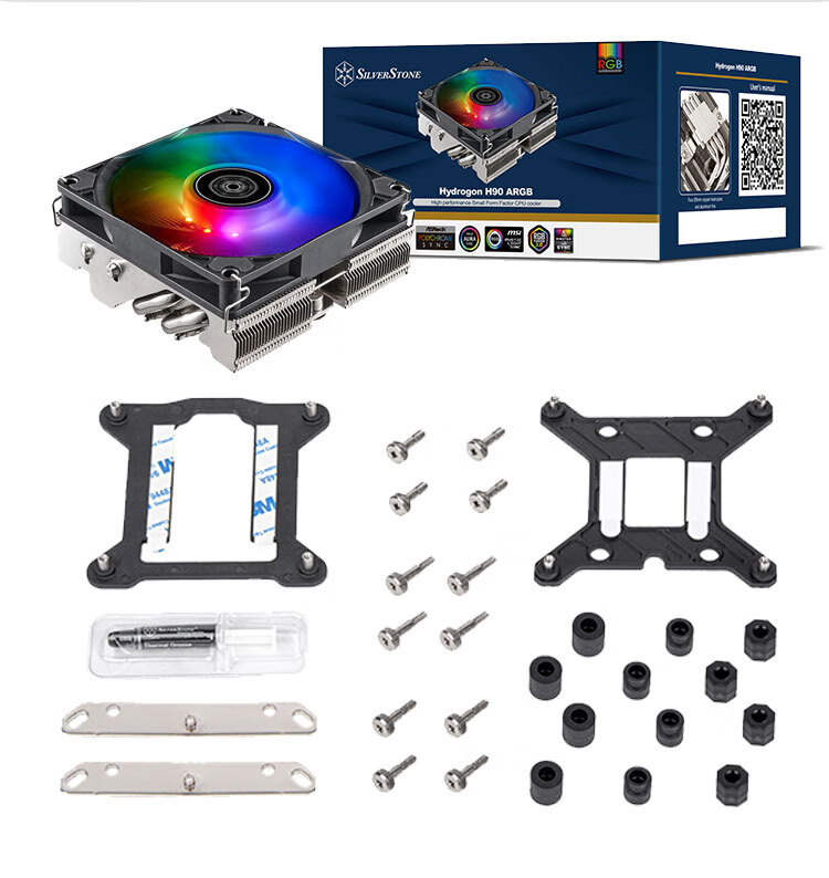 Silverstone FM620Pro Black 6-Heatpipe Dual Tower Air CPU Cooler (High Thermal Conductivity/Reflow Soldering/Multi-Platform/Six Heatpipes) 7