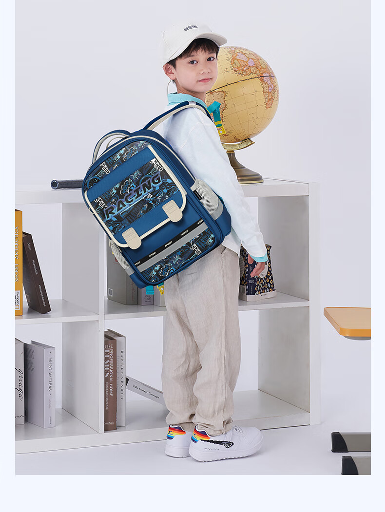 DR·KONG Spine-Protecting Lightweight Backpack for Girls, Elementary School Students Grades 1-3, Children's Gift, Large Capacity Ultra-Light Backpack 17