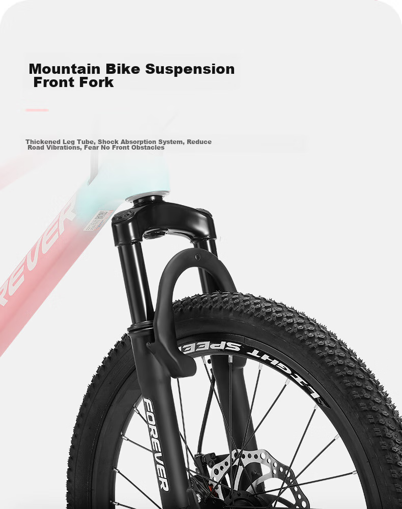 FOREVER Girls' Model, 22-Inch, 24-Speed, Magnesium Alloy Mountain Bike, for Female Teenagers, Students And Children, Pink 10