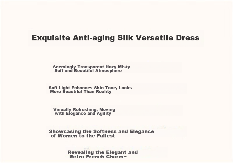 Dme Spring And Summer Silk Dress, High-End Mulberry Silk New Style Round Neck Seamless Shoulder Straight Silk Mid-Length Women's Dress 1