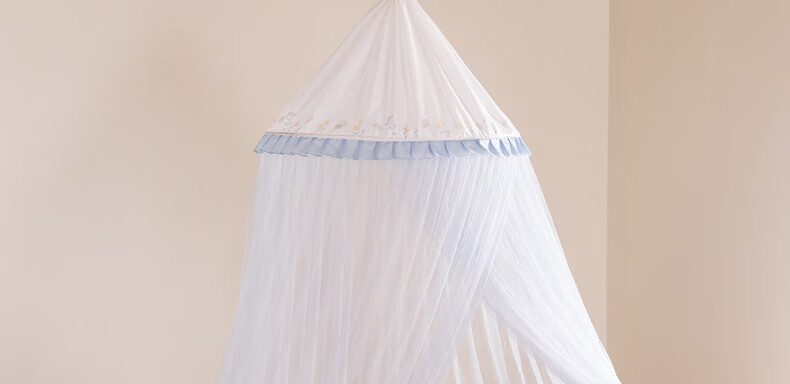 MEDOGA Class A Maternal And Infant Palace-Style Floor Mosquito Net, Home Use, Ceiling-Mounted, No Installation Required, Princess Style, Light Beige, 1.8 Meters [Romantic And Elegant] 24