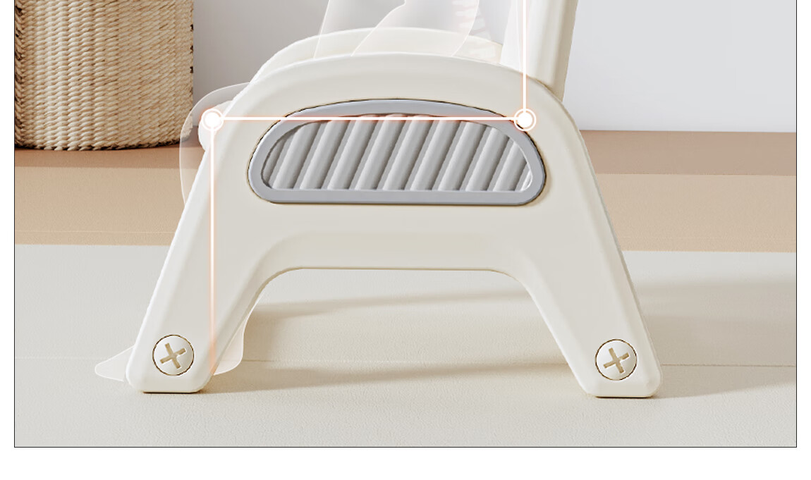 Babyviva Children's High Chair, Baby Dining Chair, Small Stool, Thickened Chair, Kindergarten Backrest Chair, Thickened Stable Non-Slip Home Use Chair 6