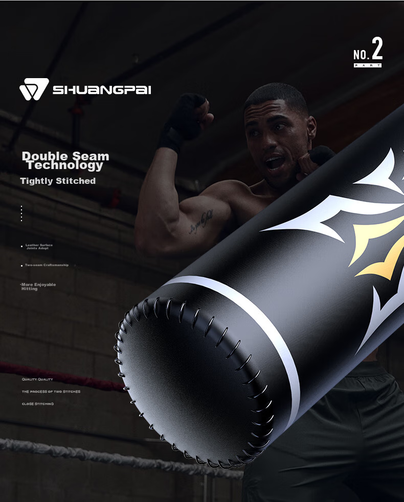 FEIERDUN FED Double-Plaque Boxing Sandbag, Freestanding Punching Target, Solid Sandbag, Home Fitness Equipment, Martial Arts Fighting, Sanda 5