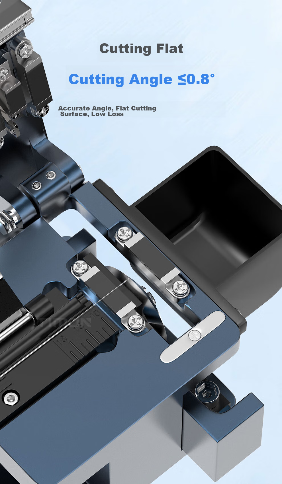 TIMON High-Precision Fiber Optic Cleaver, Fusion Splicer, FTTH Cable Optical Fiber Home Installation Automatic Return Blade Hot-Melt Cold-Joint Cutting Tool TM-FC208 2