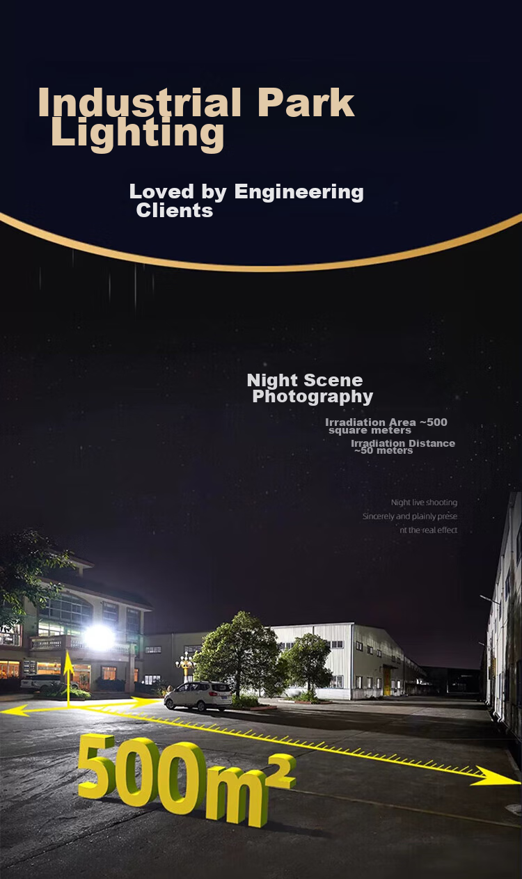 Datouren LED Floodlight, Outdoor Lighting, Exterior Garden Light, Waterproof Factory Lighting, Factory Ceiling Light, Camping Light 4