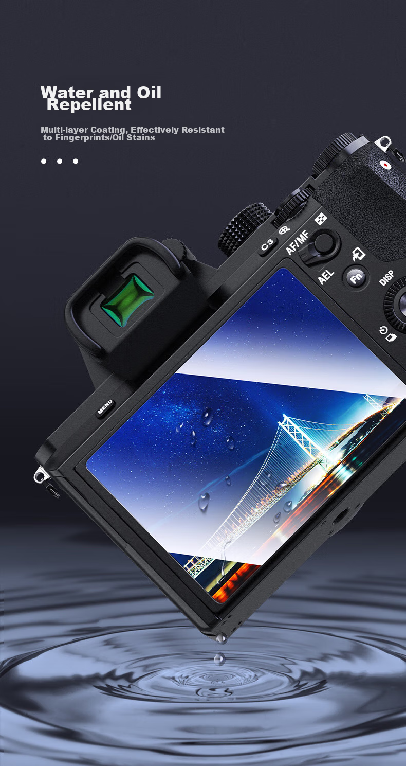 JJC Screen Protector for Sony A7c2 A7m4 ZV-E10II A7c Second Generation A7cr A6700 ZVE1 ZV-E1L Camera Screen Protective Film, Mirrorless Camera Accessory 7