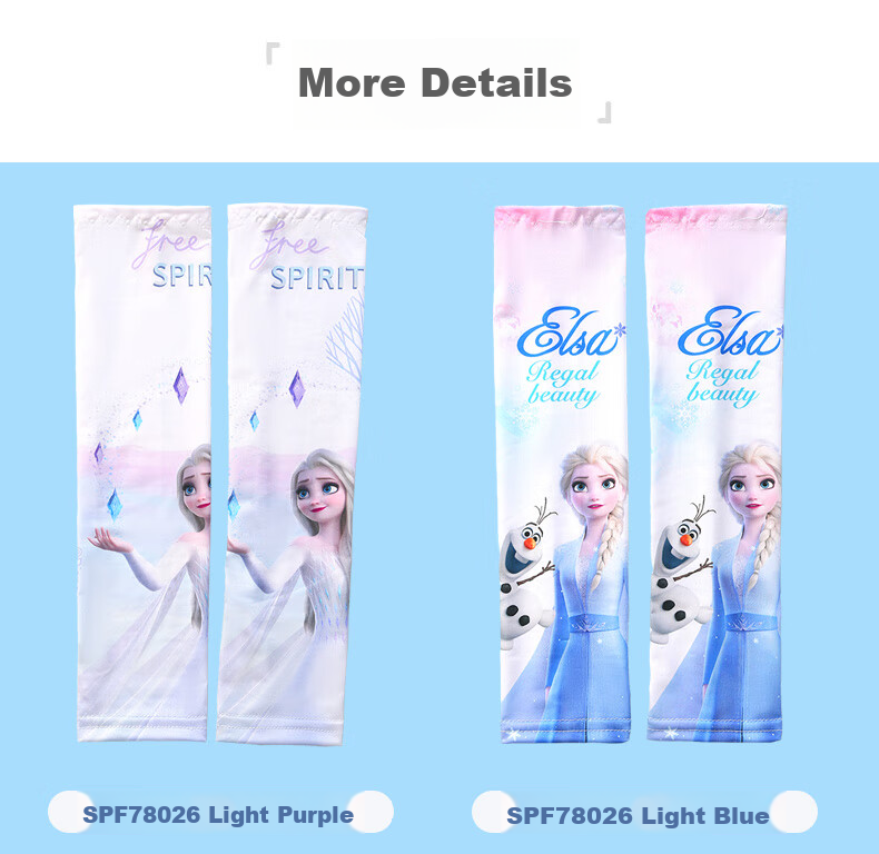Disney Children's Ice Sleeves, Girls' Sun Protection Arm Sleeves, Kids' Outdoor Sports Arm Guards, Summer SPF78025 7