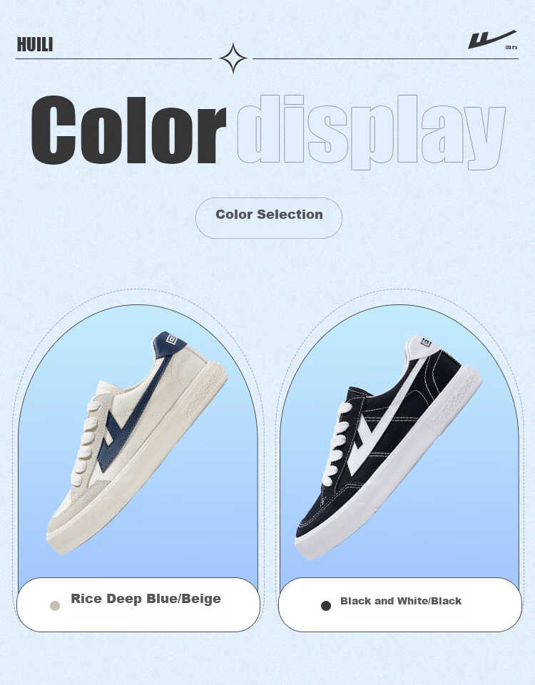 Warrior Spring And Autumn Canvas Shoes, Trendy Couple Style, Sports Casual Sneakers, KGH749T, Black And White, Size 36 2