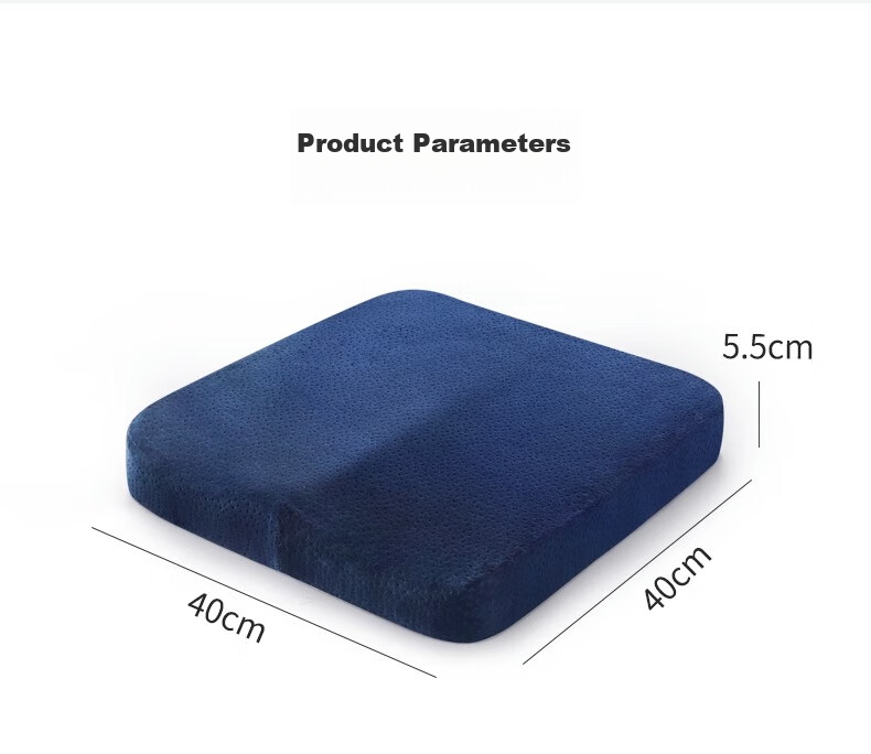 Ali Ergonomic Memory Foam Office Seat Cushion, Hemorrhoid Pad, Chair Pad, Long-Sitting Aid, Student Butt Pad, Gray 18