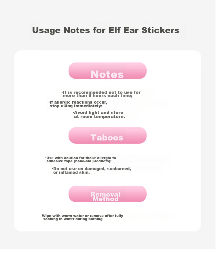 UPLUS Fairy Ear Stickers Butterfly Style 40 Pieces Newly Upgraded Strong Support Wind-Seeking Ear Stand Invisible Waterproof Shaping 7