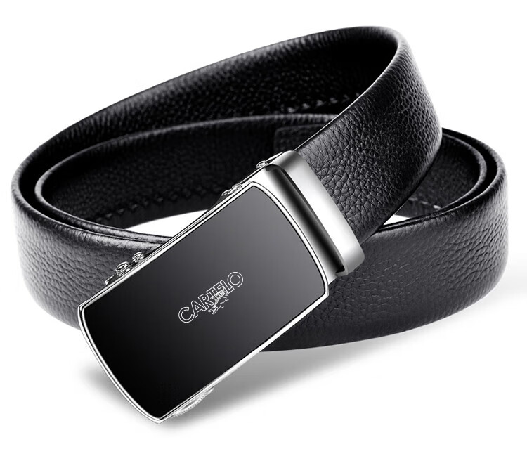 CARTELO Men's Casual Automatic Buckle Belt, Top-Grain Leather, Youth Business Trouser Belt, Gift for Boyfriend Or Father's Day 13