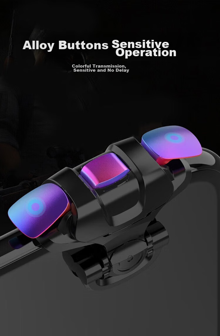 Stiger [Over 400,000 Sold] PUBG Mobile Gaming Peripheral, Delta Handheld Controller, Valorant Shoulder Keyboard, Auto Four-Finger Assist Button, Mouse-Like Grip, Compatible with Peace Elite 10