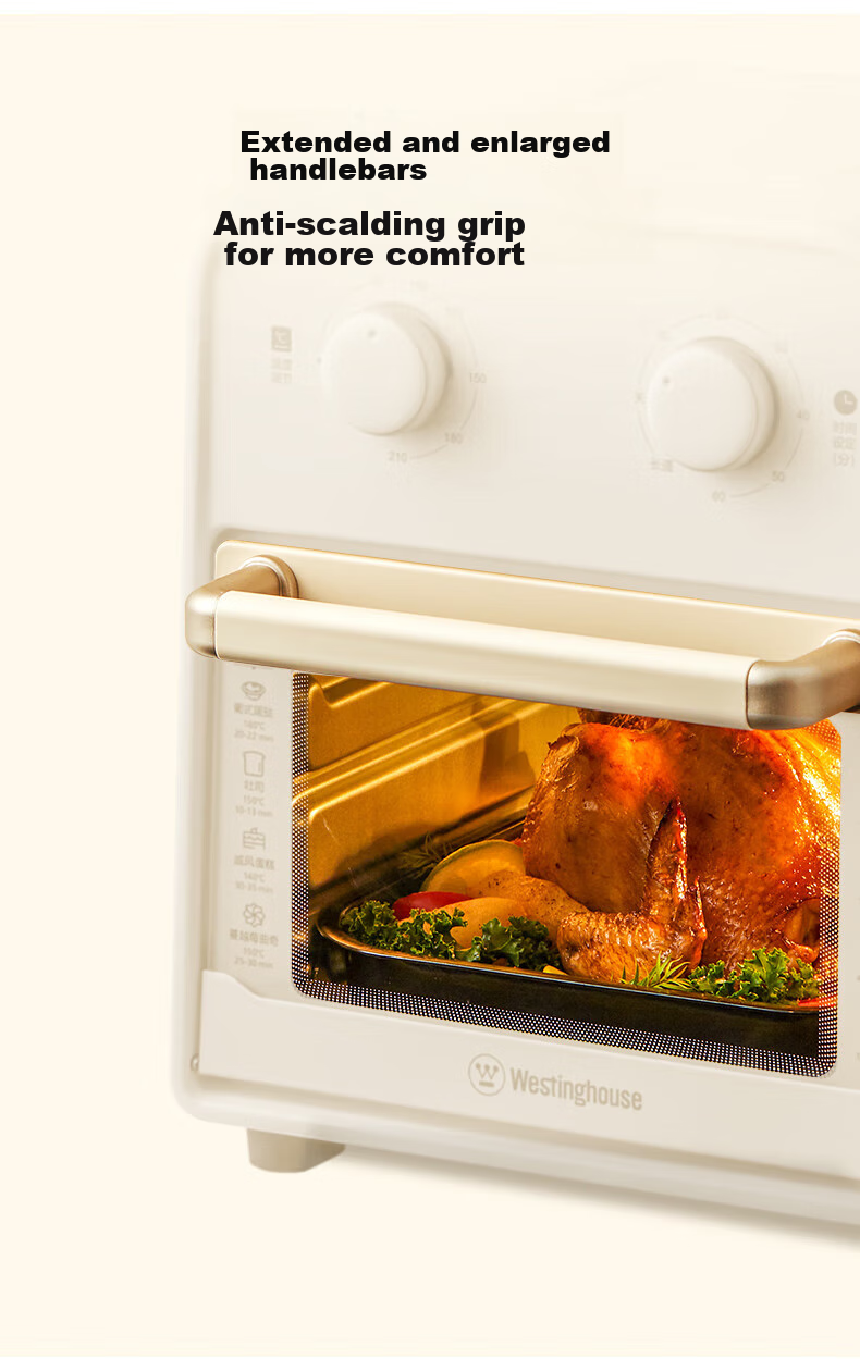 Westinghouse Air Fryer Oven Combo, No Flipping Required, Visual Air Fryer, Multifunctional Home Use, 12L Large Capacity Air Fryer, WKX12A21 19