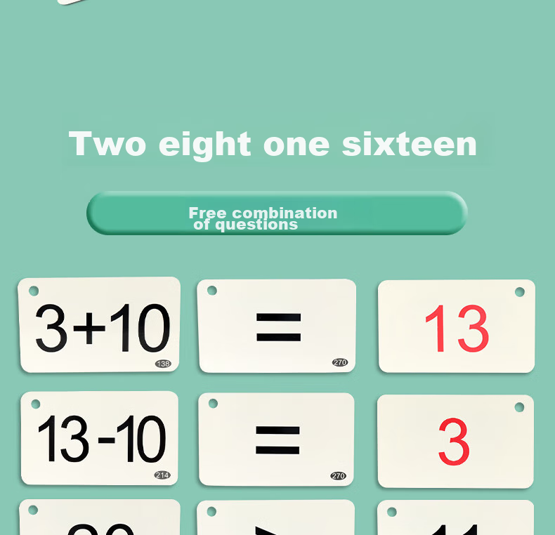 Huashimeng Mental Math Flashcards for First Grade Mathematics: Addition, Subtraction, Multiplication, And Division Tables, 0-20 Addition And Subtraction, 99 Multiplication And Divisio 9