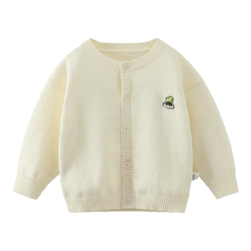 Ciciibear [Anti-Pilling] Ciciibear Boys' Cardigan Sweater Spring Style Knit Pullover 2024 New Baby Outerwear Children's Spring Clothing
