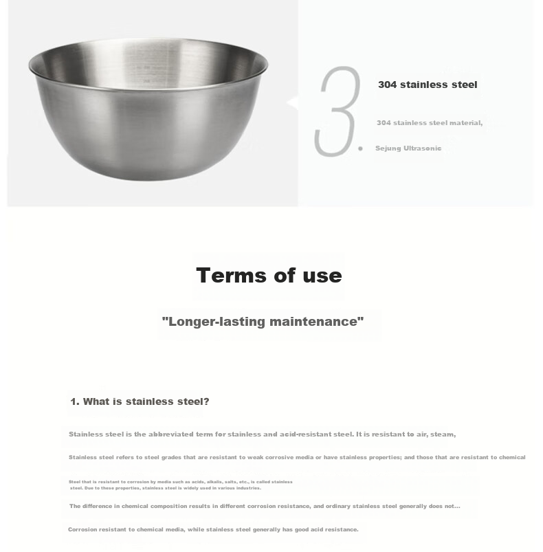 Dipuer 304 Stainless Steel Colander, Draining Basket, Kitchen Fruit Washing Basin, Water Strainer, Rice Washing Tool, Rice Sieve 19