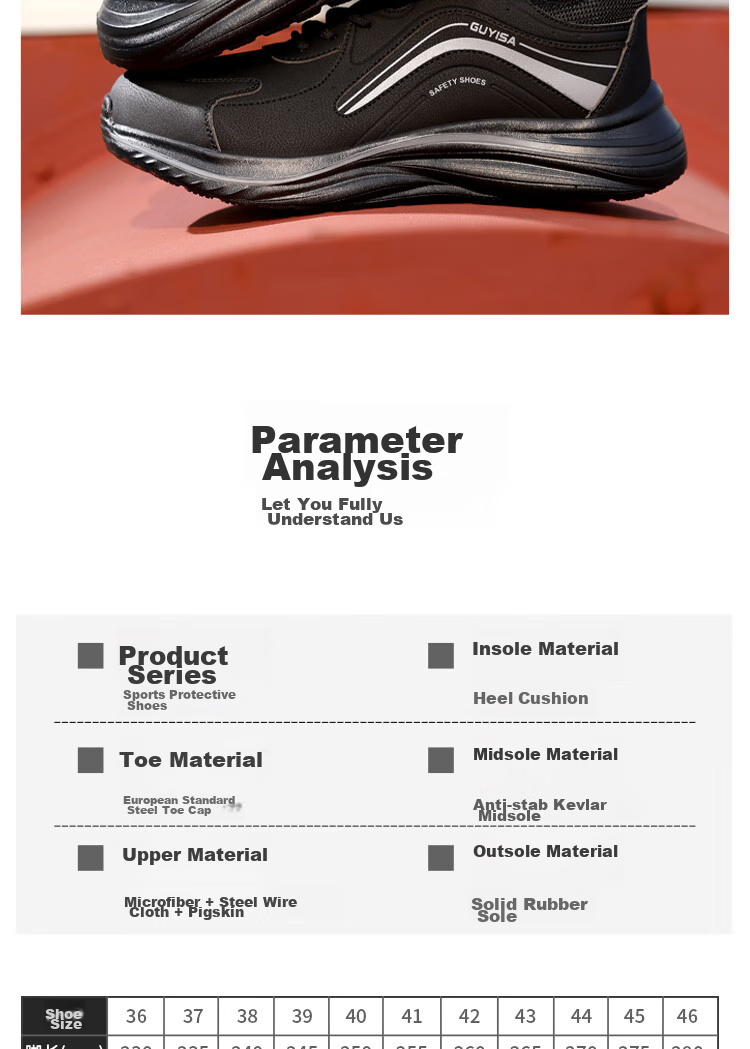 GUYISA Safety Shoes for Men, Summer Breathable, Electrician Insulated, Anti-Smashing, Anti-Puncture, Ultra-Light Work Functional Shoes 3102KV Size 39 16