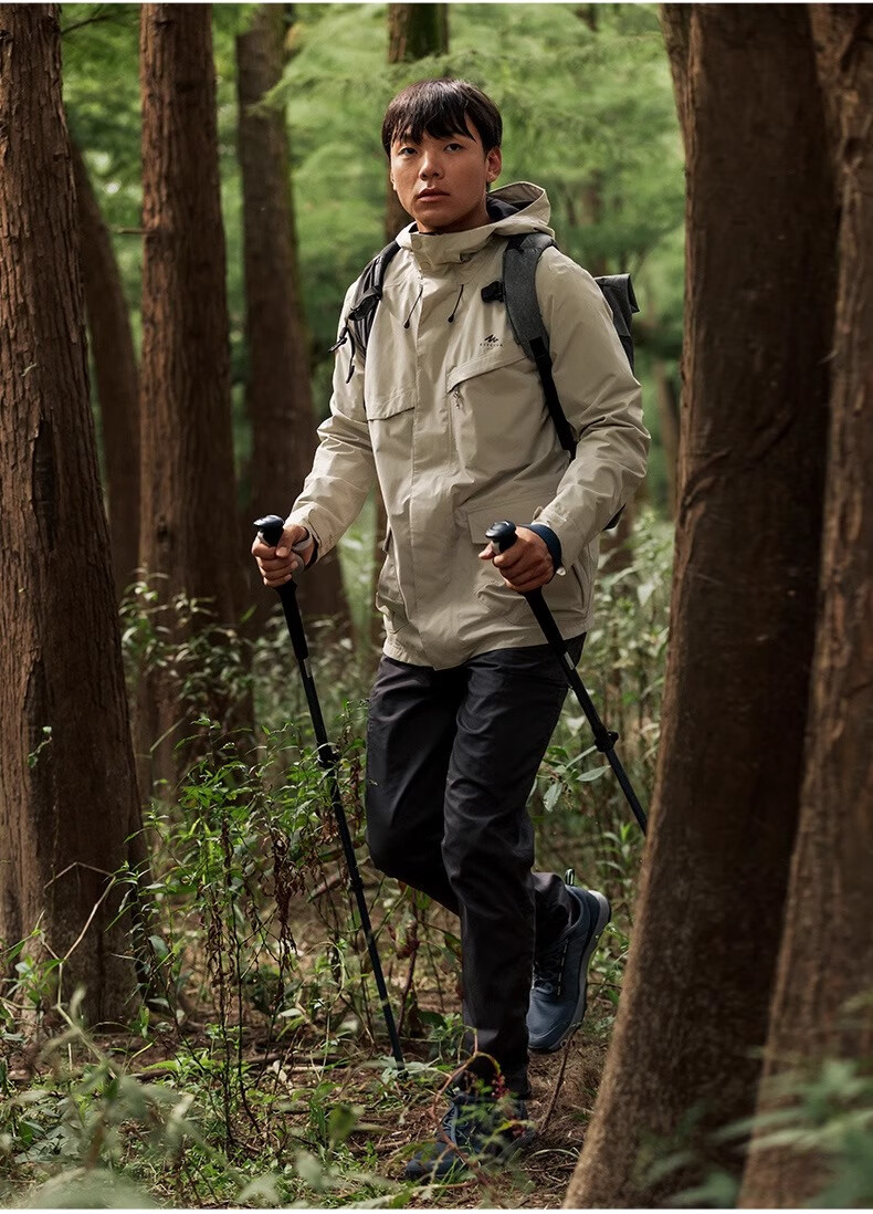 DECATHLON Men's Single-Layer Jacket, Spring And Autumn Outdoor Hiking Wear, NH500 Windproof And Waterproof Jacket, 5123918 18