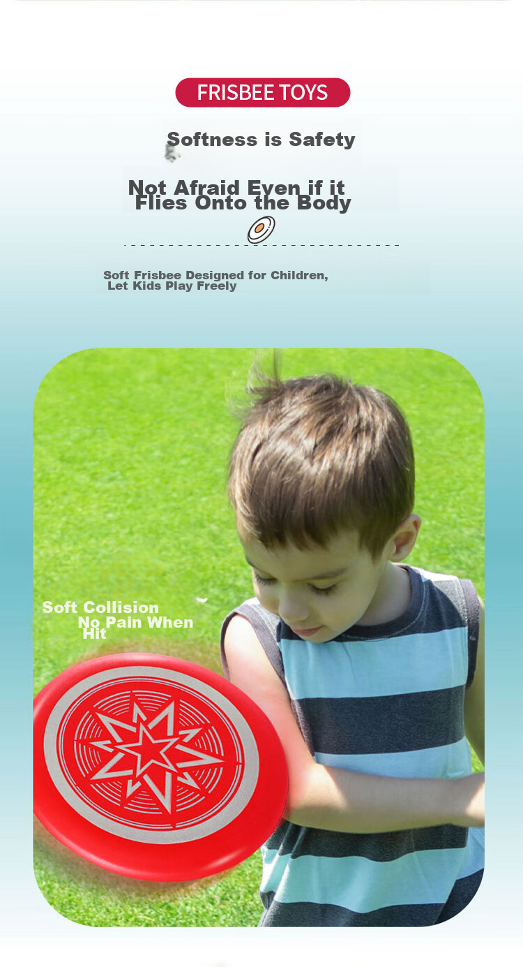 Martin Brother Children's Outdoor Toy Soft Frisbee with Glow-In Design, Youth Frisbee Toy for Boys And Girls, Birthday Gift 6