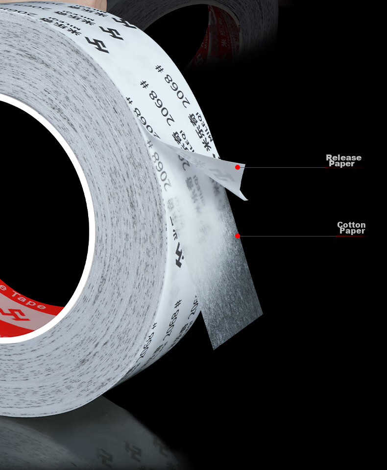 Mileqi Strong Adhesive Double-Sided Tape for Stationery, Crafts, Home Use, High Strength, Sticks Firmly, Not Easy to Fall Off *15mm Wide *50m Long [1 Roll] 6