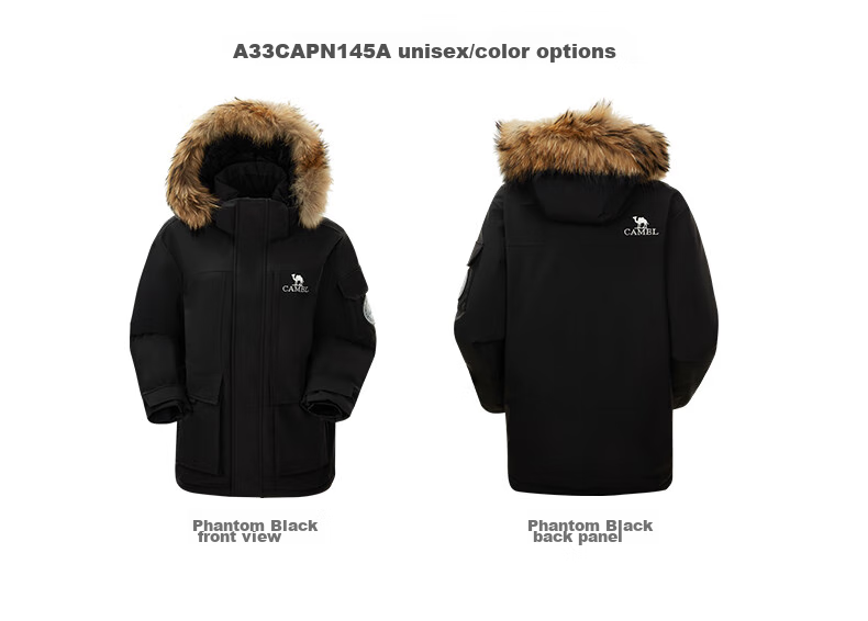 CAMEL [Wang Junkai's Choice] Outdoor down Jacket for Men And Women, Mid-Length Style, 700 Fill Power, Water-Repellent, Thickened, Cold-Resistant Coat 27
