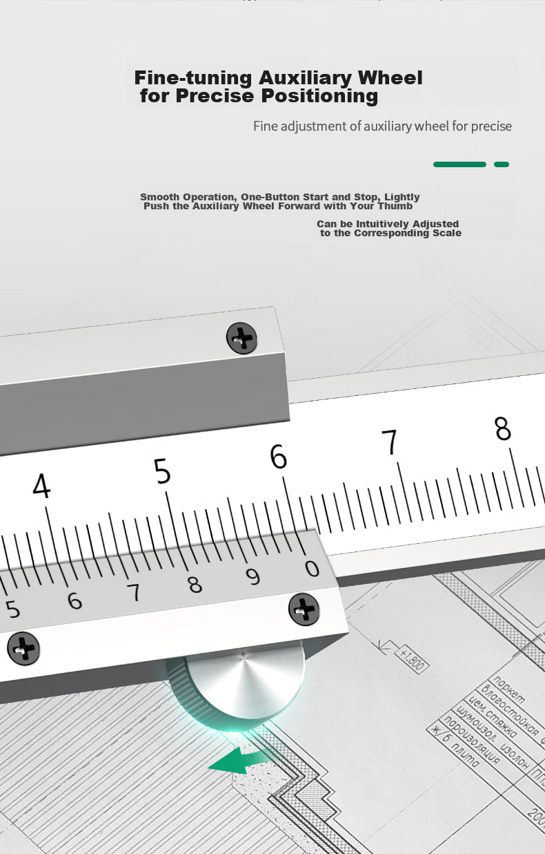 Ruineng High-Precision Vernier Caliper, Mechanical Caliper, Inner And Outer Diameter 0.02mm, Professional Measuring Tool, Measuring Ruler 150mm 10
