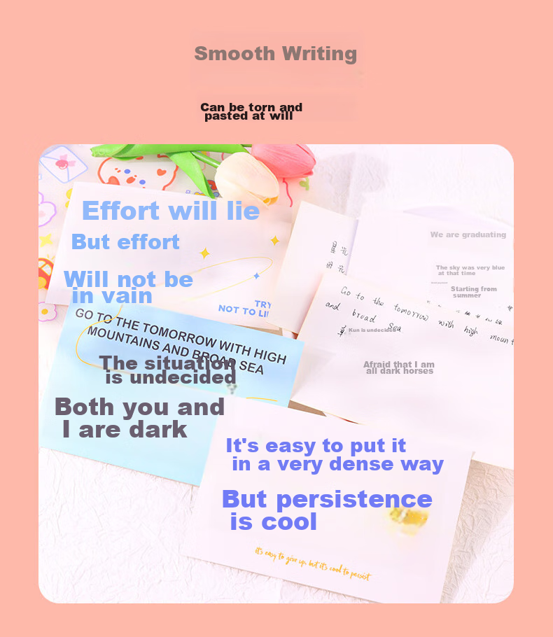 Touch Fish College Entrance Exam Inspirational Blessing Cards, Chinese Style Dorm Room Wall Creative Decoration Stickers Postcards, Pass Every Exam And Achieve Success Blessing Greeting Cards, Ride The Wind And Break Through Waves, 30 Pieces 3