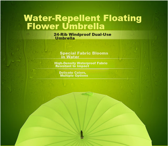 MAYDU Heavy Rain Umbrella, Long Handle, 24 Ribs, Automatic Opening Umbrella, Water-Resistant, Windproof Straight Handle Umbrella M7007, Matcha Gree 1