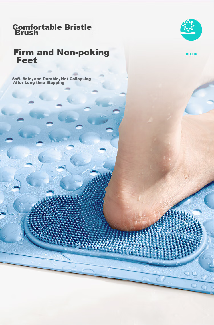 DeXi Bathroom Non-Slip Mat, TPE Bathroom Mat, Shower Room Specialized, Elderly Bathing Anti-Fall Floor Mat, 40x70cm 4
