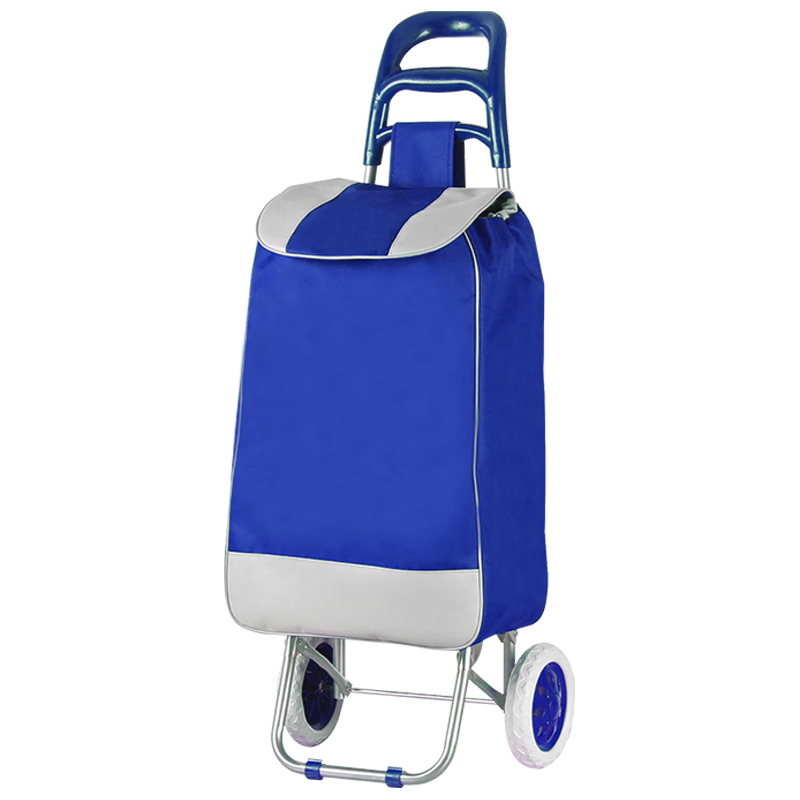 Shunhe Shopping Cart Fashionable Convenient Grocery Cart Foldable Small Trolley Hand-pulled Cart Load Capacity 100 Jin V50BL-3