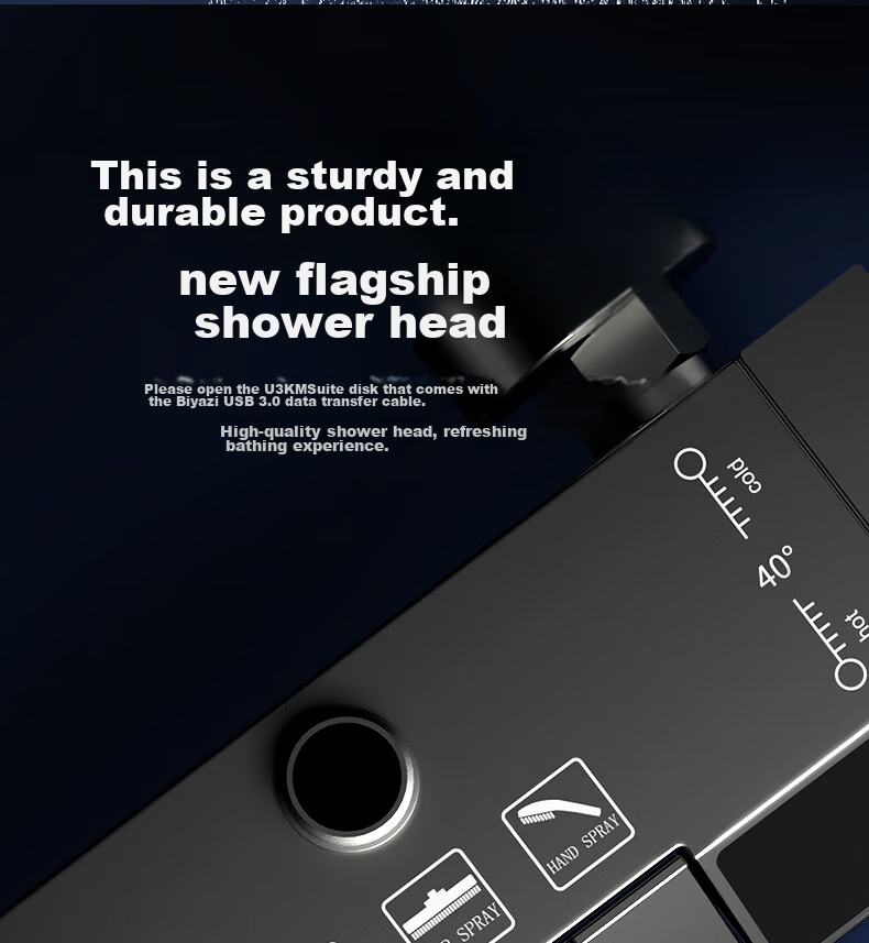 MEJUE Intelligent Shower Head Set, Shower Head Bathroom Spray Nozzle, Pressurized Shower System Z-05105 8
