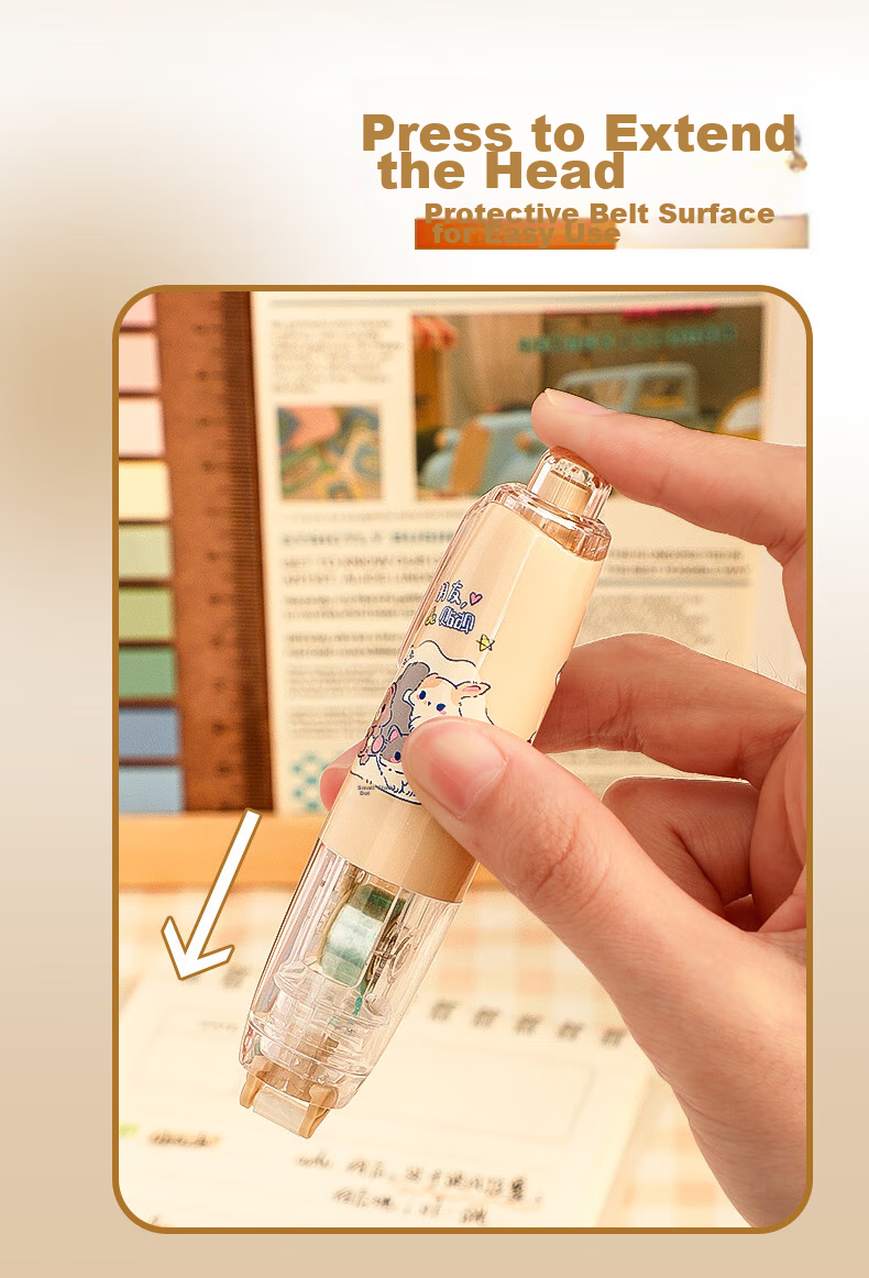 CHANGLi Push-Button Dispensing Glue Refill, Large Capacity Correction Tape, Double-Sided Dotted Glue, High Adhesion, Low Residue, for Children's Crafts, Journaling, Student Error Correction, Sticky Notes, Glue Pe 3