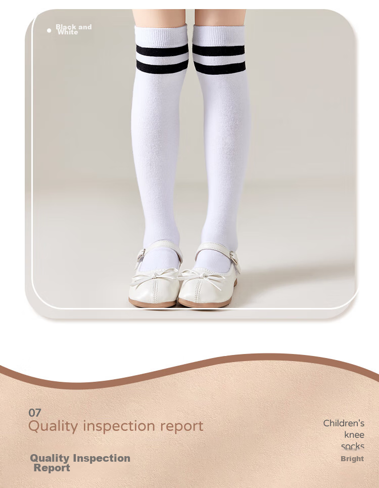 LangSha Children's Socks, Girls' Summer Thin Breathable Over-Knee Socks, Student Sports Soccer Long Socks, 3 Pairs Per Pack 6