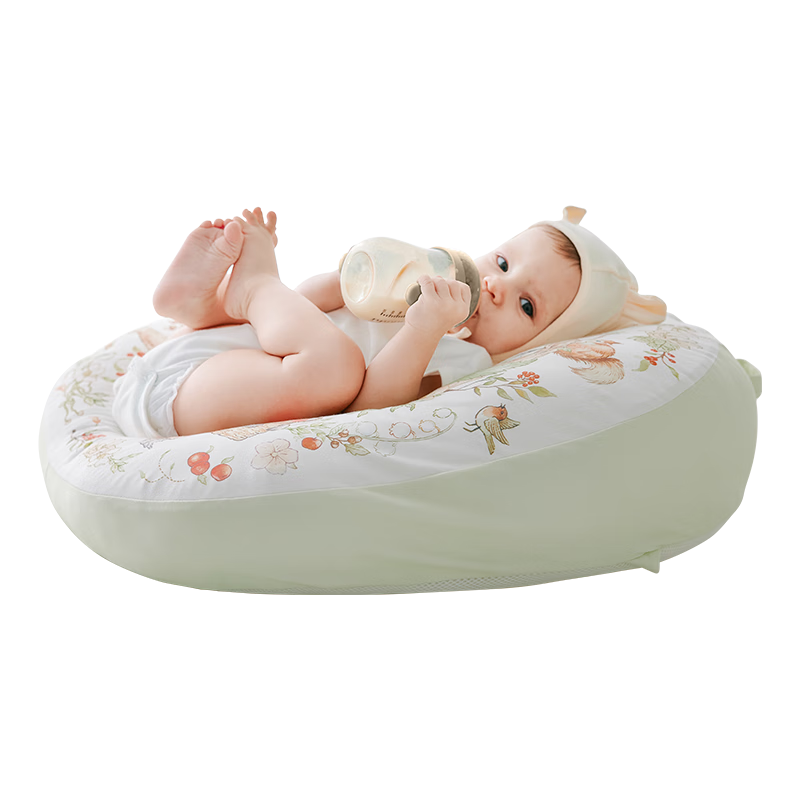 BUBBLE TREE [0-1 Year Old Spine Protection Inclined Pillow] Baby Pillow for Breastfeeding Assistance, Newborn Anti-Choking And Anti-Colic Pillow