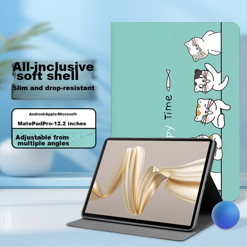 Jiangming Compatible with Huawei MatePad Pro 12.2 Protective Case, 2025 Soft Light Edition, 12.2-Inch Universal for 2024 Huawei Tablet, Slim Full-Coverage Shockproof Case