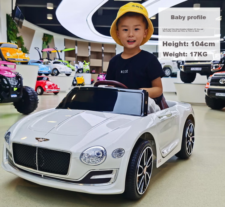 BeRica Children's Electric Car, Four-Wheel Vehicle, Authorized by Bentley, Remote Control Toy Car for Boys And Girls, Rideable, Baby Gift 8