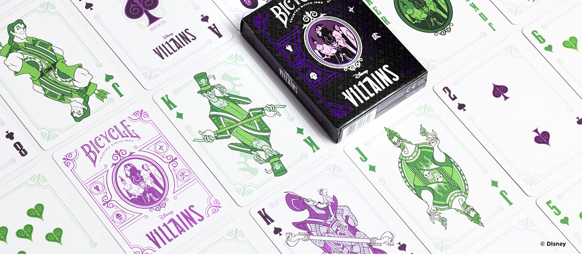 BICYCLE Disney Princess Series Commemorative Playing Cards (Blue) - 1 Deck 12
