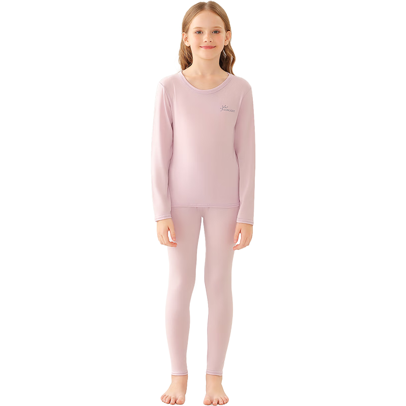 Langsha Children's Pajamas, Boys And Girls Modal Sleepwear, Big Kids Modal All-Season Style, Teenagers' New Air Conditioning Home Wear Set