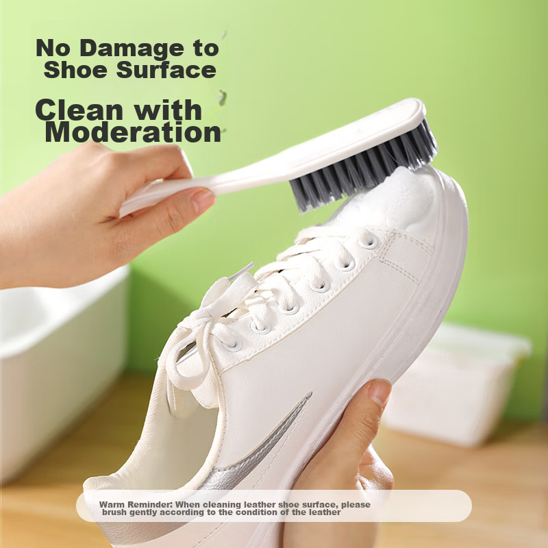 MARYYA Shoe Brush And Laundry Brush Set, Household All-Angle Shoe Cleaning Tool, Soft Bristles Gentle on Clothes, Durable Non-Shedding Brushes