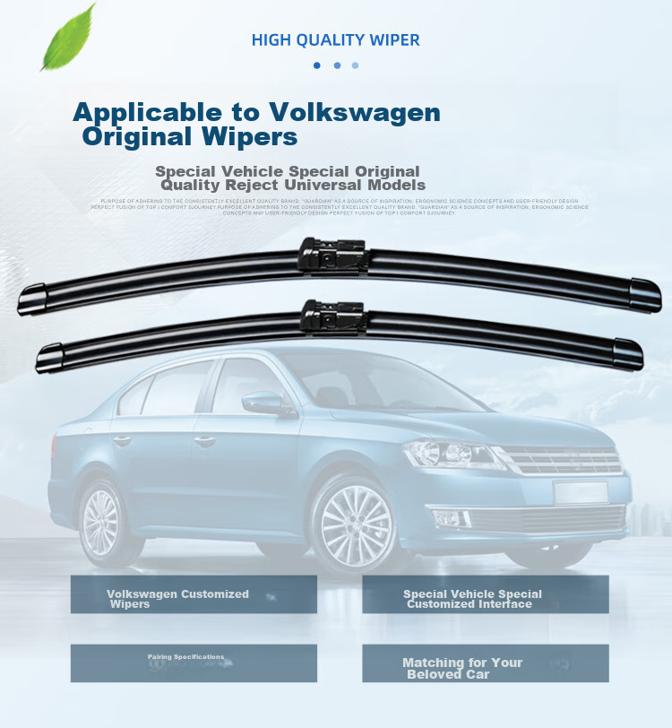 Aoye Windshield Wipers Suitable for Volkswagen Bora 2011-2018 / POLO Sedan 2011-2013, Frameless Design, 1 Pair Set, 22 + 19 Inches 4