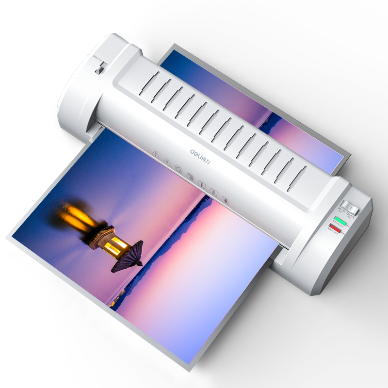 Deli Home Office A3/A4 Universal Photo Laminator, Compatible with A3 And Smaller Laminating Pouches, Small Commercial Photo Laminating Machine, Film Covering Machine 3894N