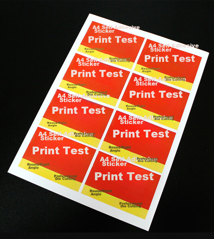 Elifo Stickers, Adhesive Labels, A4 Self-Adhesive Printing Paper, Sticky Gold Yellow Backing Paper, Colored Matte Textured, 50 Sheets 10