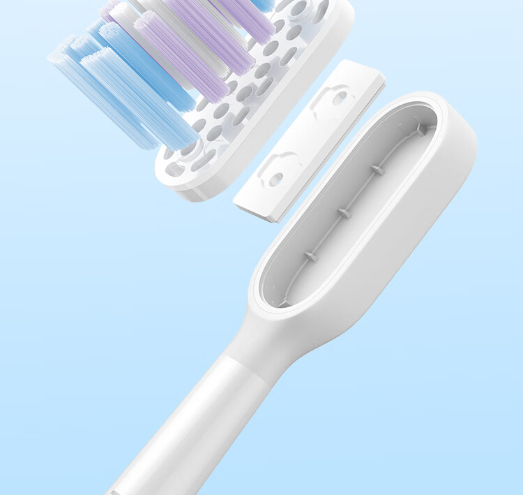 Mijia Xiaomi Sonic Electric Toothbrush Heads (All-In Whitening Type), 2-Pack, Compatible with T501/T501C, White Birthday 9