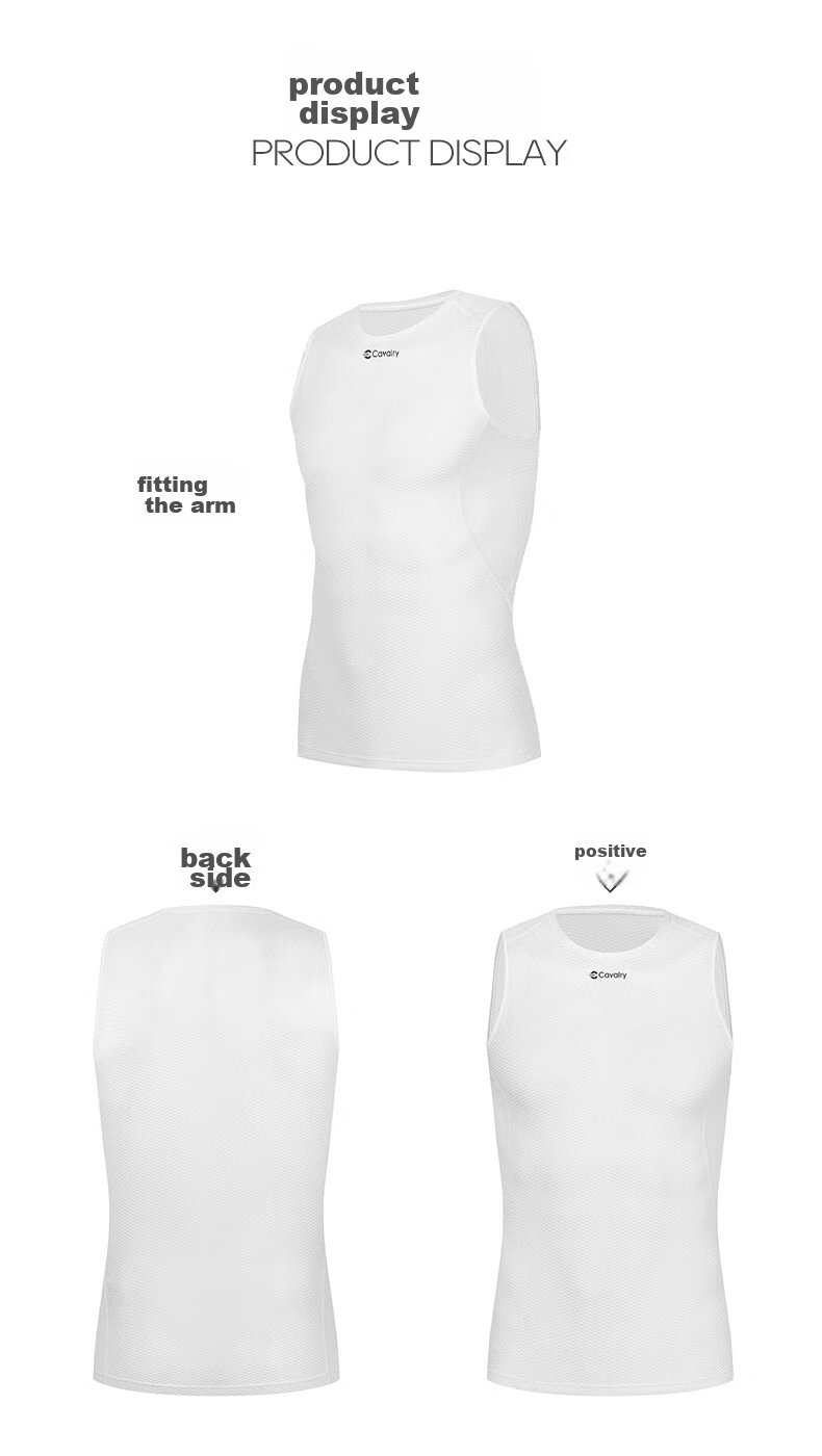 CAVALRY Road Bike Cycling Jersey, Unisex Sports Vest, Sleeveless Undershirt, Summer Quick-Dry Shirt, Moisture-Wicking, Size L 9