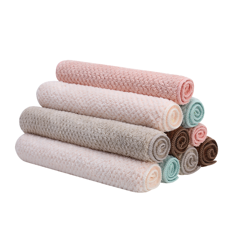 Grace Kitchen Cleaning Cloth, 25*25cm*5 Pieces, Magic Stain Removal Cloth, Thickened Double-Sided Dishwashing Cloth, Multifunctional Scouring Pad