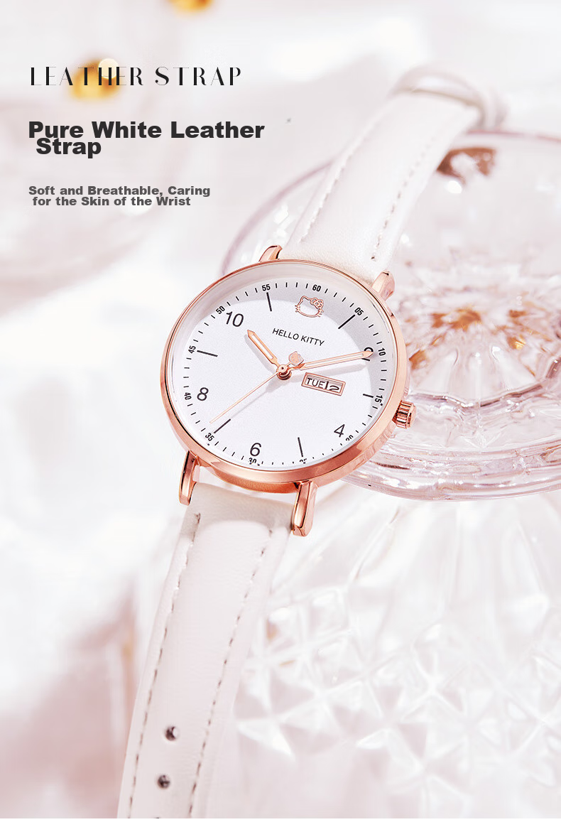 Hello Kitty Student Exam Watch for Female Students in Middle School, High School, And College Entrance Exams, Civil Service Exams, Postgraduate Entrance Exams, Quiet Quartz Watch 6