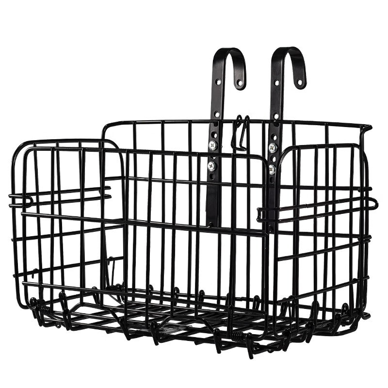 ROGTYO Bicycle Basket, Mountain Bike Front And Rear Basket, Thickened Folding Bike Basket, Bicycle Grocery Basket, Side Hanging Basket