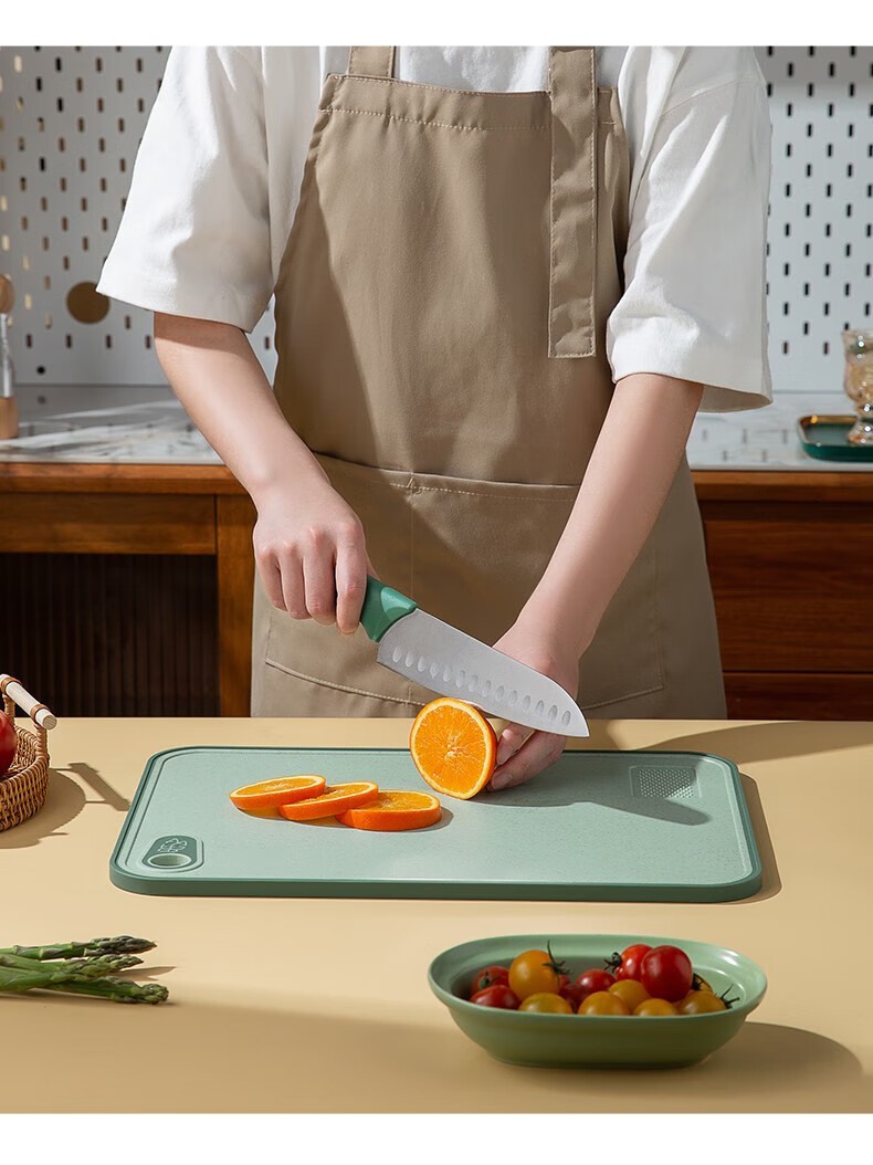 Suncha Antibacterial And Mold-Resistant Cutting Board, Fruit And Baby Food Board, Double-Sided Chopping Board for Home Use, Sticky Plastic Cutting Block, 40*28*1 14