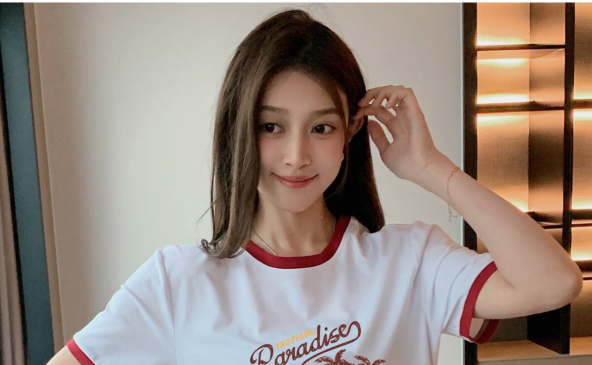 Halo Queen Long-Sleeve T-Shirt for Women, Spring And Autumn Round Neck Shell Cute Casual Versatile Base Shirt Top New Product H143T2020 48